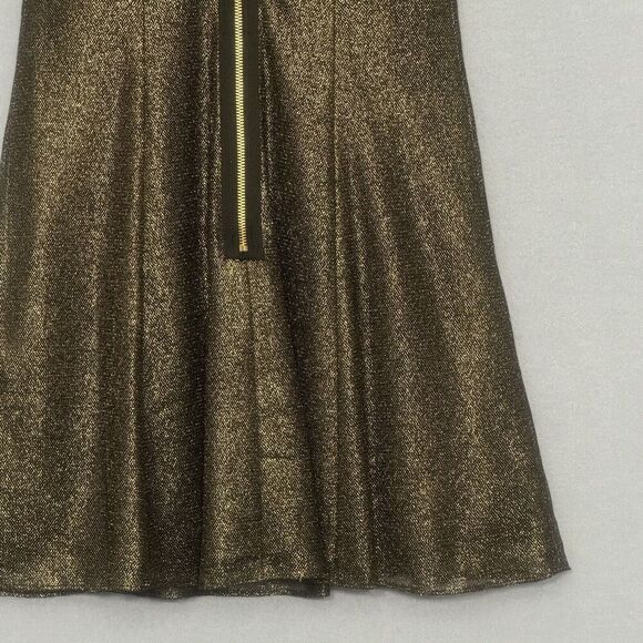 Aidan Aidan Mattox Womens Dress 6 Black Gold Metallic Sparkle Mini Fairygrunge - Picture 13 of 16